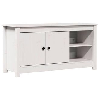 Berkfield Home TV Cabinet White 103x36.5x52 cm Solid Wood Pine