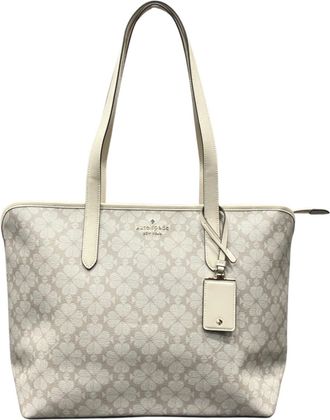 Kate Spade New York Beige Pvc Tote Bag (Pre-Owned)