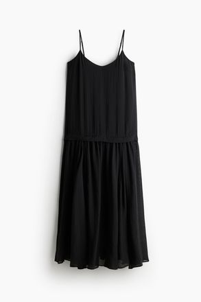 H&M Langes Tr&auml;gerkleid - Schwarz