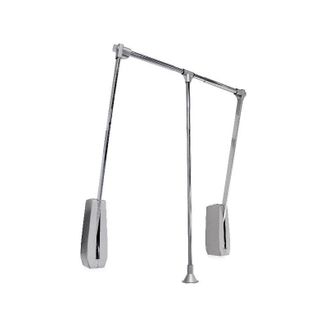 Emuca Emuca - Colgador Abatible Para Pared Hang, Ancho Regulable 600-830mm, Acero Y Pl&aacute;stico, Cromado