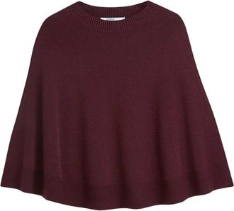 Summum Mouwloze Cape Top - Dames - Truien - Rood - Maat: L/Xl Wol
