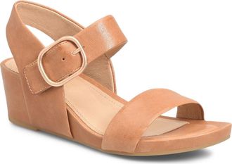 S&ouml;fft Vaya Wedge Sandal in Luggage at Nordstrom, Size 6.5