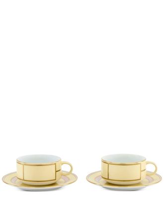 Ginori 1735 Diva tea cup (set of two) - unisex - Porcelain - OS - Yellow