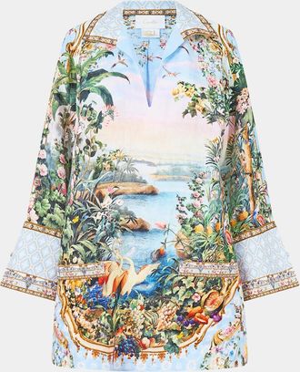 Camilla Sisi Society Long-Sleeve Tunic Dress