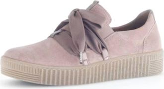 Gabor Womens Ribbon Sneaker In Rosewood