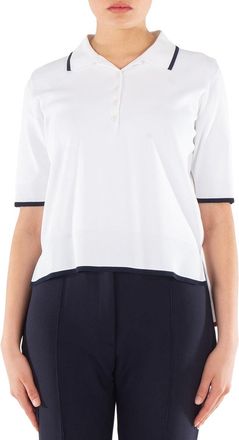 Thom Browne Boxy Viscose Tipping Polo Shirt