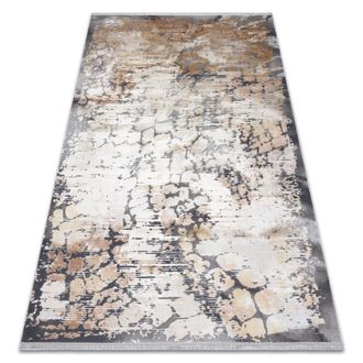 RugsX Tappeto Luce 74 Moderno Pavimentazione Mattone Vintage - Structural Grigio / Mostarda Beige 115x170 Cm