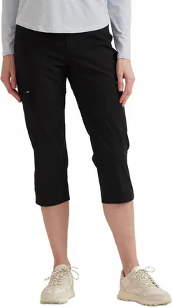 Eddie Bauer Guide Pro High Rise Capri - Plus In Black