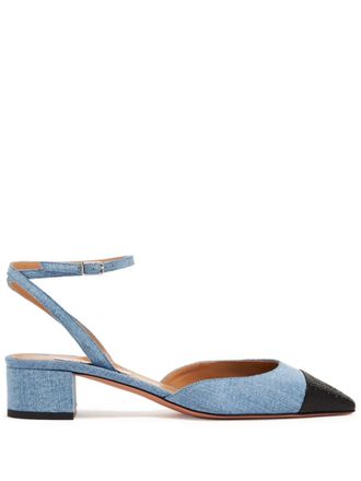 Aquazzura Pumps con punta quadrata - Blu