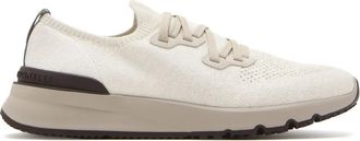 Brunello Cucinelli Knit Runners sneakers - men - Cotton/Elastane/Nylon/Fabric/Rubber - 46 - White