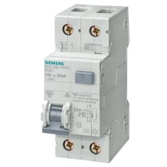 SIEMENS Magnetotermico Differenziale 6A 30ma 4,5kA Tipo A Siemens 5SU13537KK06
