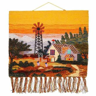 Wanderlust Deco Wanderlust Deco - Tapiz De Yute Tejido Decorativo 100x80cm