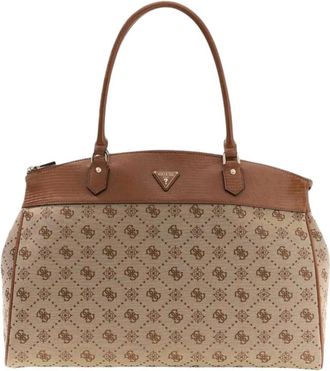 Guess Melinda Logo Deluxe - Dames - Handtassen - Bruin - ONE Size - Polyester - Tassen