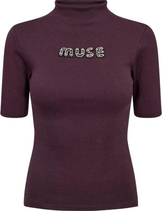 Copenhagen Muse Cmsiv Tee - Dames - Tops - Paars - Maat: M Katoen