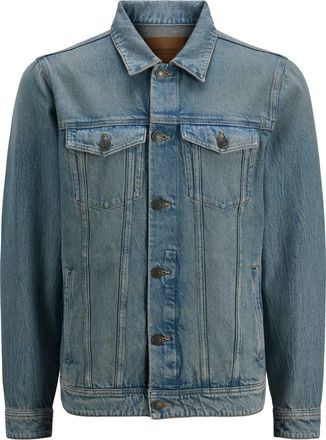 Jack & Jones Jeansjacke JACK & JONES JJIJEAN JJJACKET SQ 523 SN, Herren, Gr. XXL, blau (blau denim), Denim/Jeans, Obermaterial: 100% Baumwolle, Abriebeffekte, loos