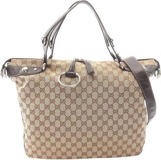 Gucci Pre-owned Gucci GG Canvas Icon Bit Satchel Ladies CIHCV1WFDEX7K9F9