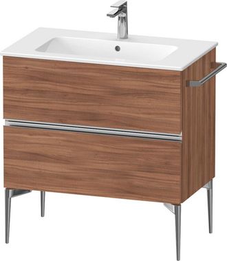Duravit Duravit - Sivida Mueble Bajo Lavabo, 2 Cajones, Tirador Cromado