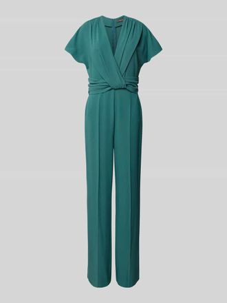 Vera Mont Jumpsuit mit Knotendetail in Dunkelgruen, Gr&ouml;&szlig;e 42