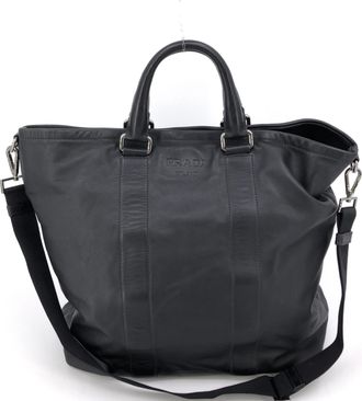 Prada Soft Leather Tote With Shoulder Womens Strap (Pre-Owned)