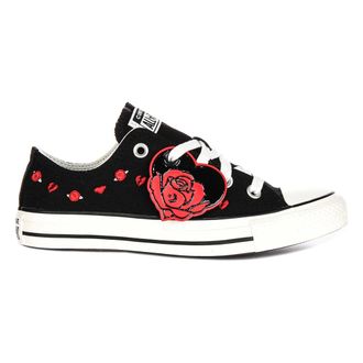Converse Valentines Day Love Rose Trainers - female - Converse - Sneakers - Black - 3 1/2 UK - Shoes