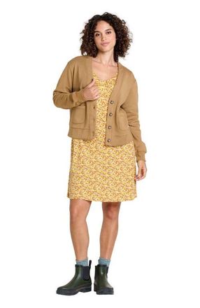 Toad & Co Womens Hemp Daybreaker Cardi in Honey Brown at Nordstrom, Size Large