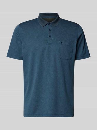 Ragman Regular Fit Poloshirt mit Knopfleiste und Brusttasche in Marine, Gr&ouml;&szlig;e XXXL