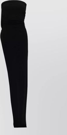 Rick Owens strapless ruched fitted floor length dress