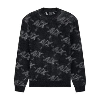 A|X Armani Exchange Truien & Vesten, Heren, Zwart, L, Trui met ronde hals