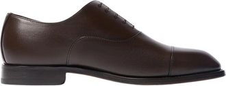 Scarosso Klassieke Oxford schoen met vierkante neus - Heren - Nette schoenen - Bruin - 45 EU - Leer - Schoenen