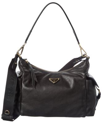 Prada Explore Large Leather Hobo Bag