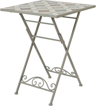 Basics Mesa Metalica/mosaico Bistro Marrakech Para Exterior 58 X 58 X 76 Cm