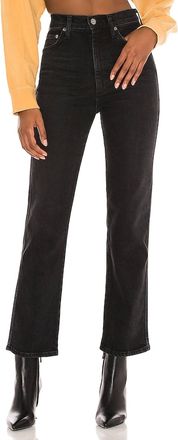 A Gold E Pinch Waist High Rise Kick Flare Jeans In Panoramic