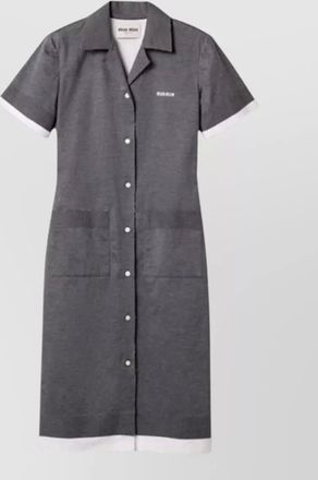 Miu Miu silk knee-length dress