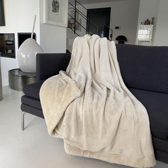 Le Comptoir de la Plage Manta polar Cozy beige claro 130x170cm