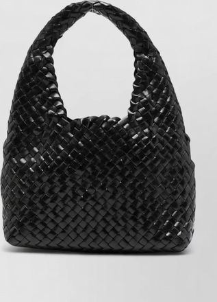 Maneb&igrave; halfmoon leather shoulder bag top handle