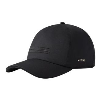 Ermenegildo Zegna Baseballpet - Heren - Accessoires - Zwart - Maat: M Katoen