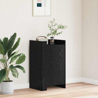 vidaXL Credenza Rovere Nero 45 x 35 x 75 cm Legno multistrato - Vidaxl