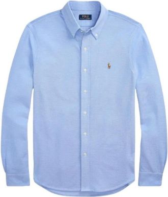 Polo Ralph Lauren Polo Stijl Katoenen Shirt - Heren - Casual Overhemden - Blauw - S - Katoen - Overhemden