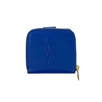 Saint Laurent Blue Leather Wallet (Bi-Fold) (Pre-Owned)
