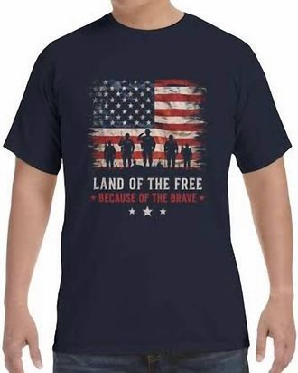 Comfort Colors Short-Sleeve Graphic T-Shirt In Navy Blue
