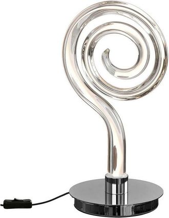 Mantra Inspired Mantra Adaggio Iris Crystal Table Lamp, 10W led, 3000K, 800lm, Polished Chrome/Clear, Made In Spain, 3yrs Warranty