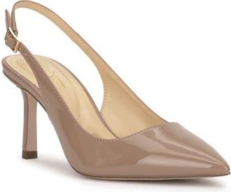 Jessica Simpson Dressi Slingback Pointed Toe Pump in Chai Latte at Nordstrom, Size 6.5