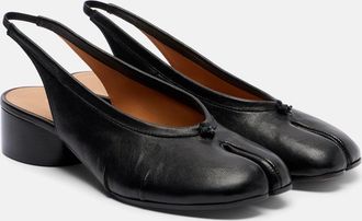 Maison Margiela Tabi leather slingback flats