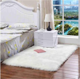 Trade Shop Trade Shop - Tappeto Cute Rettangolare Pelliccia Fluffy Colori Living Camera Letto 120x180 Cm