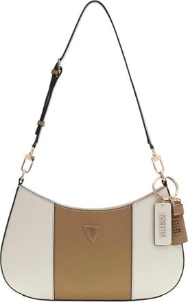 Guess Tassen, Dames, Veelkleurig, ONE Size, Katoen, Noelle II Schoudertas met Ritssluiting Boven