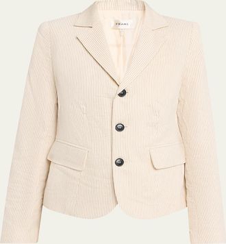 Frame Denim The Striped Smart Blazer