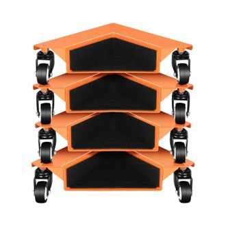 OEM Carro De Mudanzas, Dise&ntilde;o Triangular, Alta Capacidad De Carga, Color Naranja