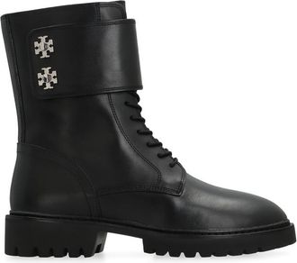 Tory Burch Black Ankle Leather Boots