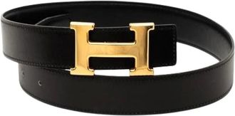 Herm&egrave;s Pre-owned Belts, female, Black, Size: ONE SIZE Pre-owned Leather Belt