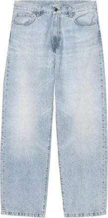 Carhartt Work in Progress Landon Pant - Heren - Loose Fit Jeans - Blauw - S - Katoen - Jeans